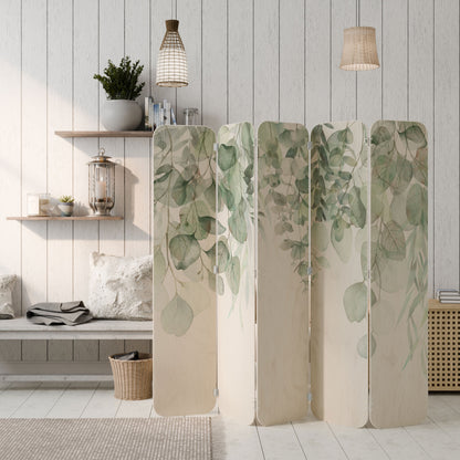 PURE VERDURE 5-Panel Plywood Room Divider