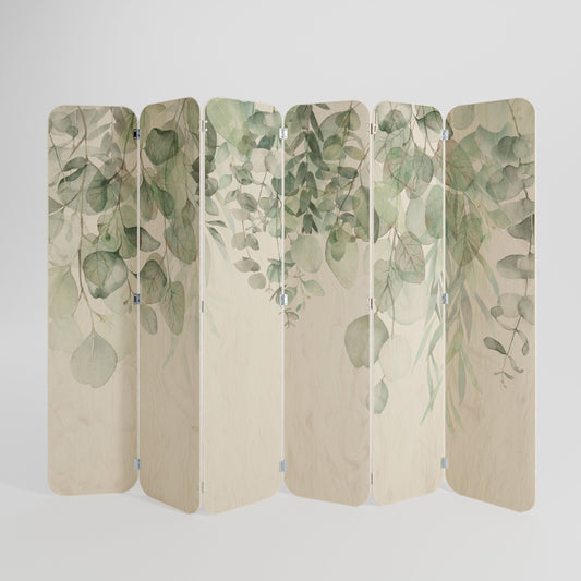 PURE VERDURE 6-Panel Plywood Room Divider