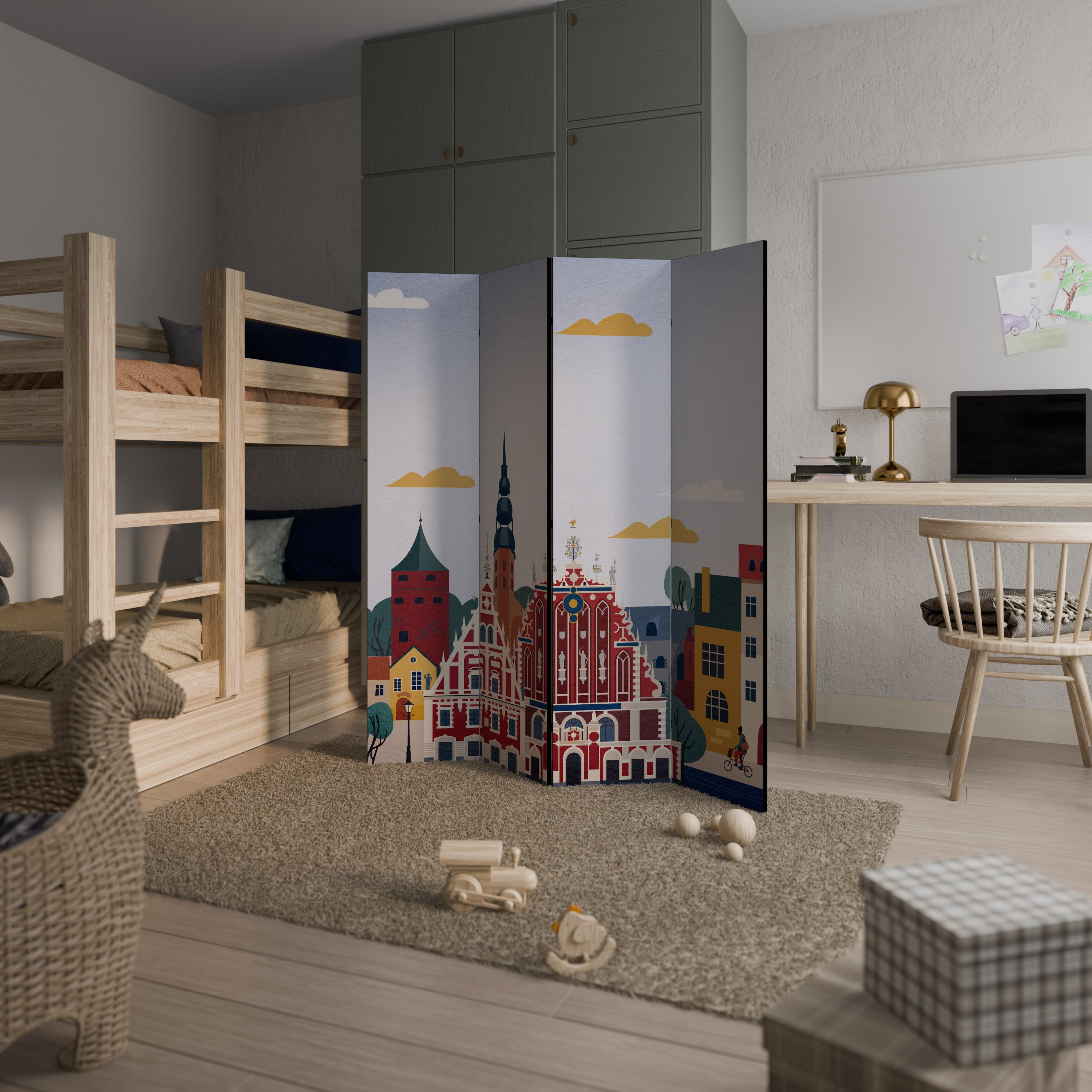 MEMORY OF RIGA Παραβάν με 4 πάνελ