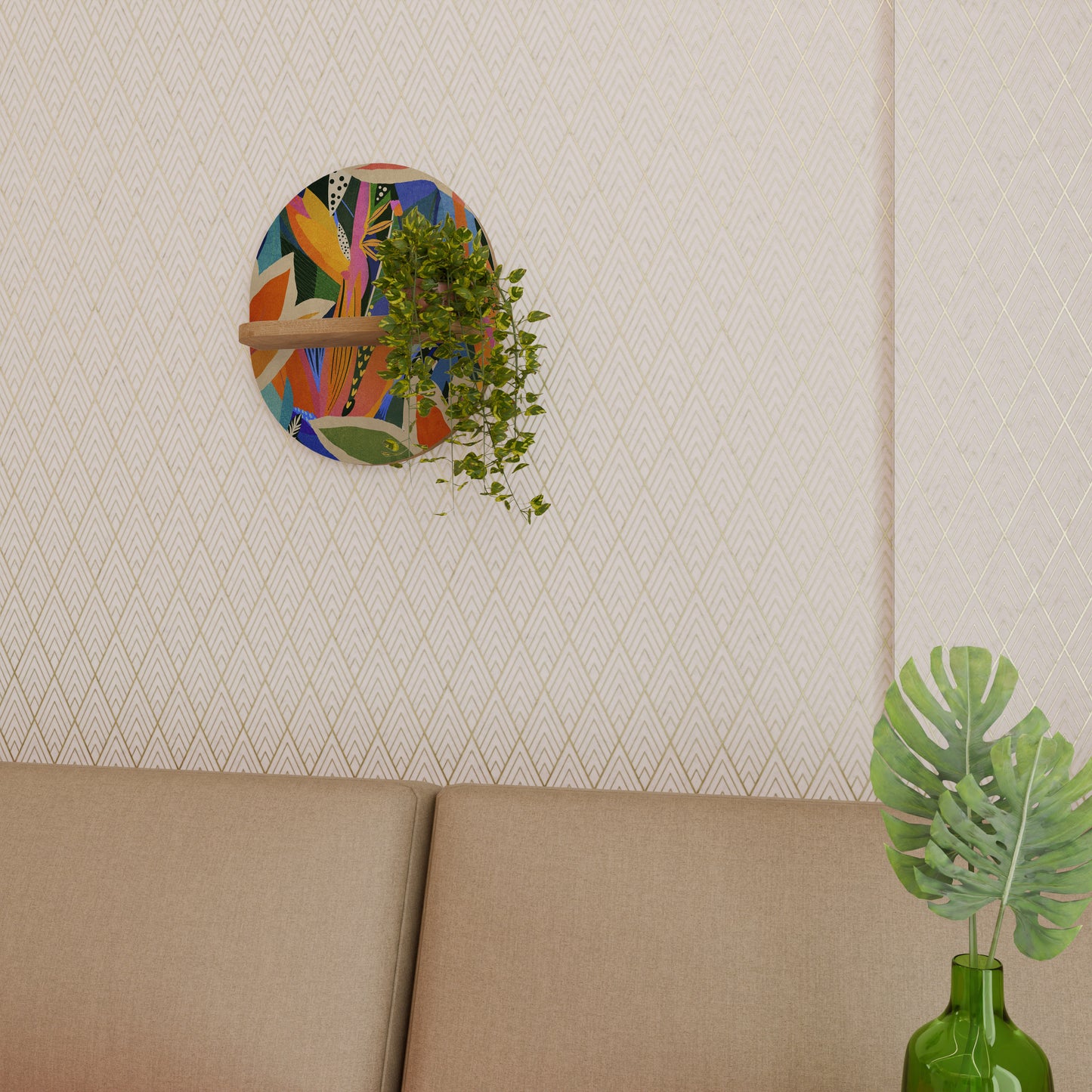 RAMPANT VEGETATION Decorative Art Shelf