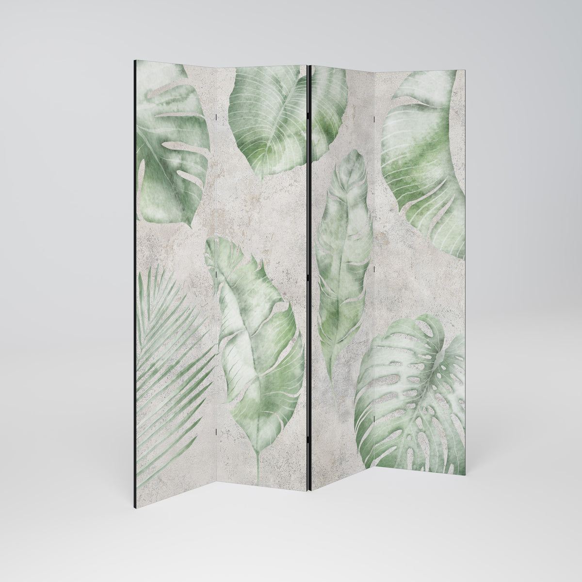 LUSH LEAF WHISPERS Rumsavdelare 4 paneler