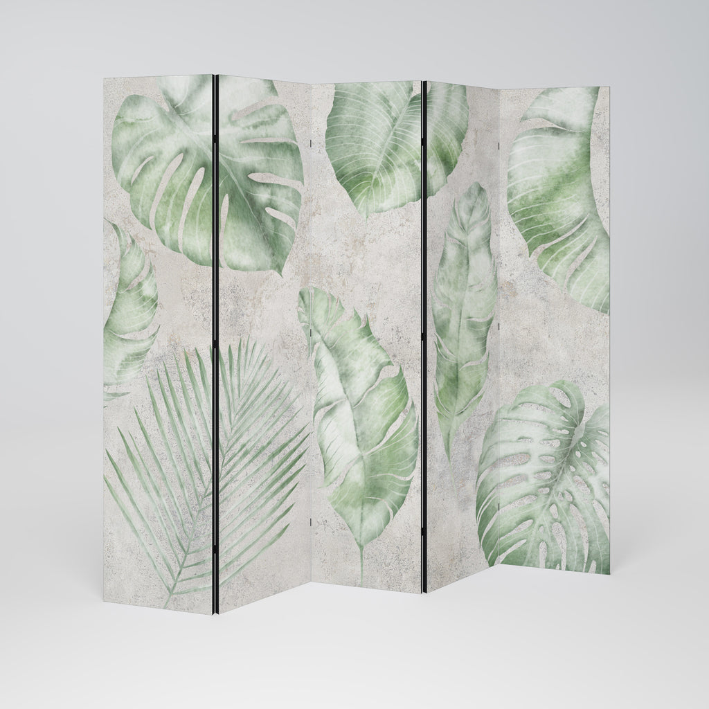LUSH LEAF WHISPERS 5-Panel Room Divider