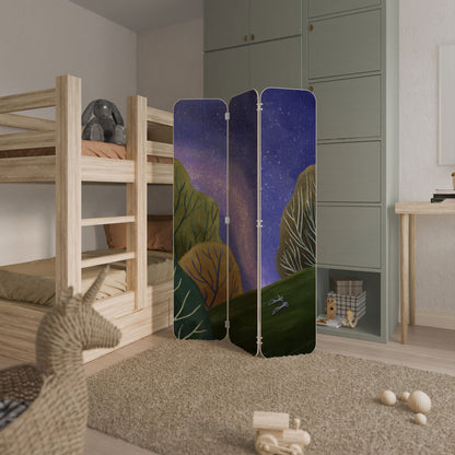 STARLIT VIBE 3-Panel Plywood Room Divider