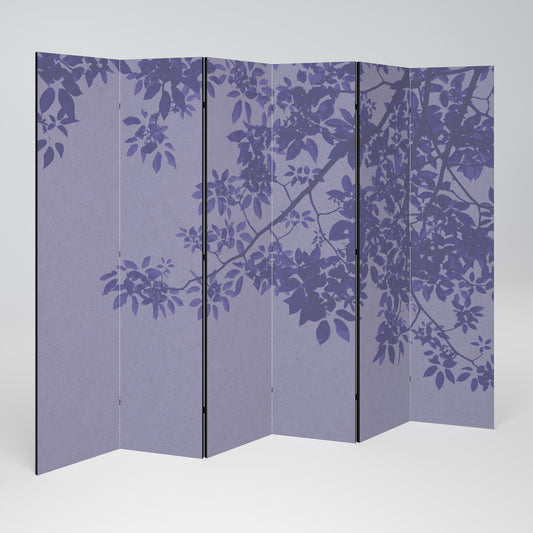 ELEGANT LEAFY VEIL Biombo de 6 paneles