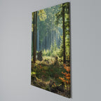 SUNLIT FOREST SERENADE Vertical Canvas Print