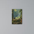 SUNLIT FOREST SERENADE Vertical Canvas Print