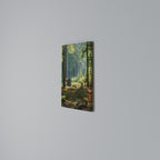 SUNLIT FOREST SERENADE Vertical Canvas Print