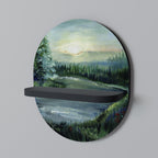 FOREST SUNSET Art Shelf