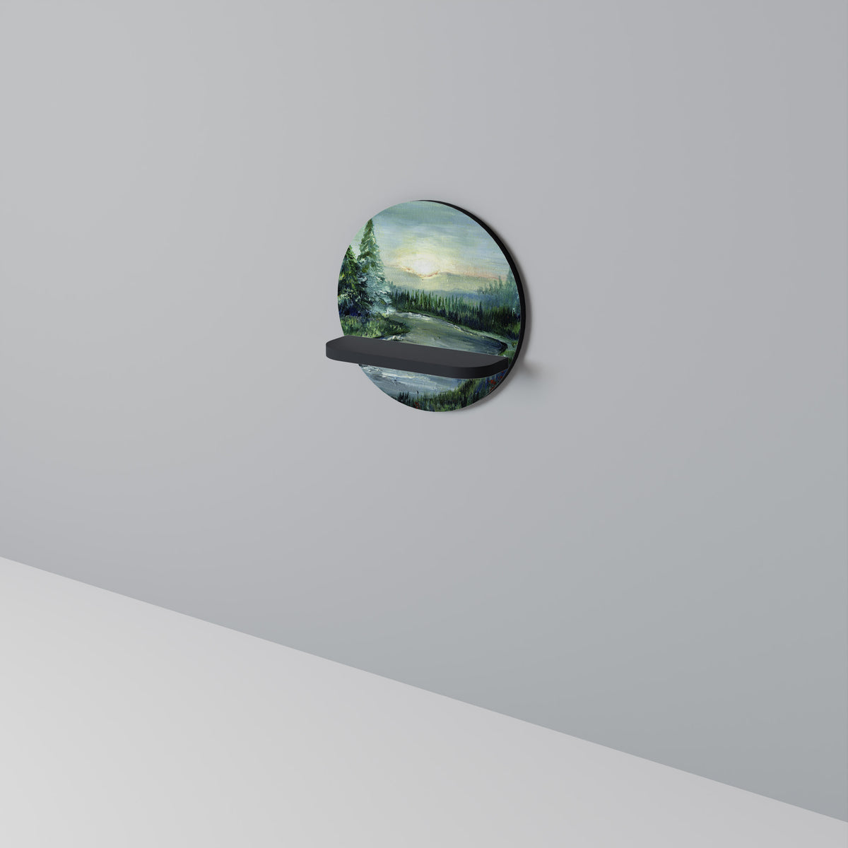 FOREST SUNSET Dekoratives Wandregal