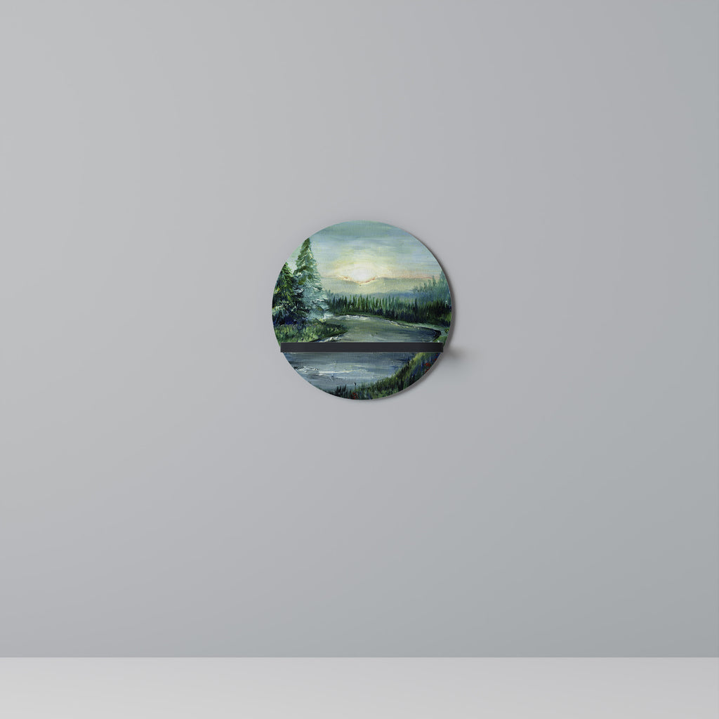 FOREST SUNSET Art Shelf