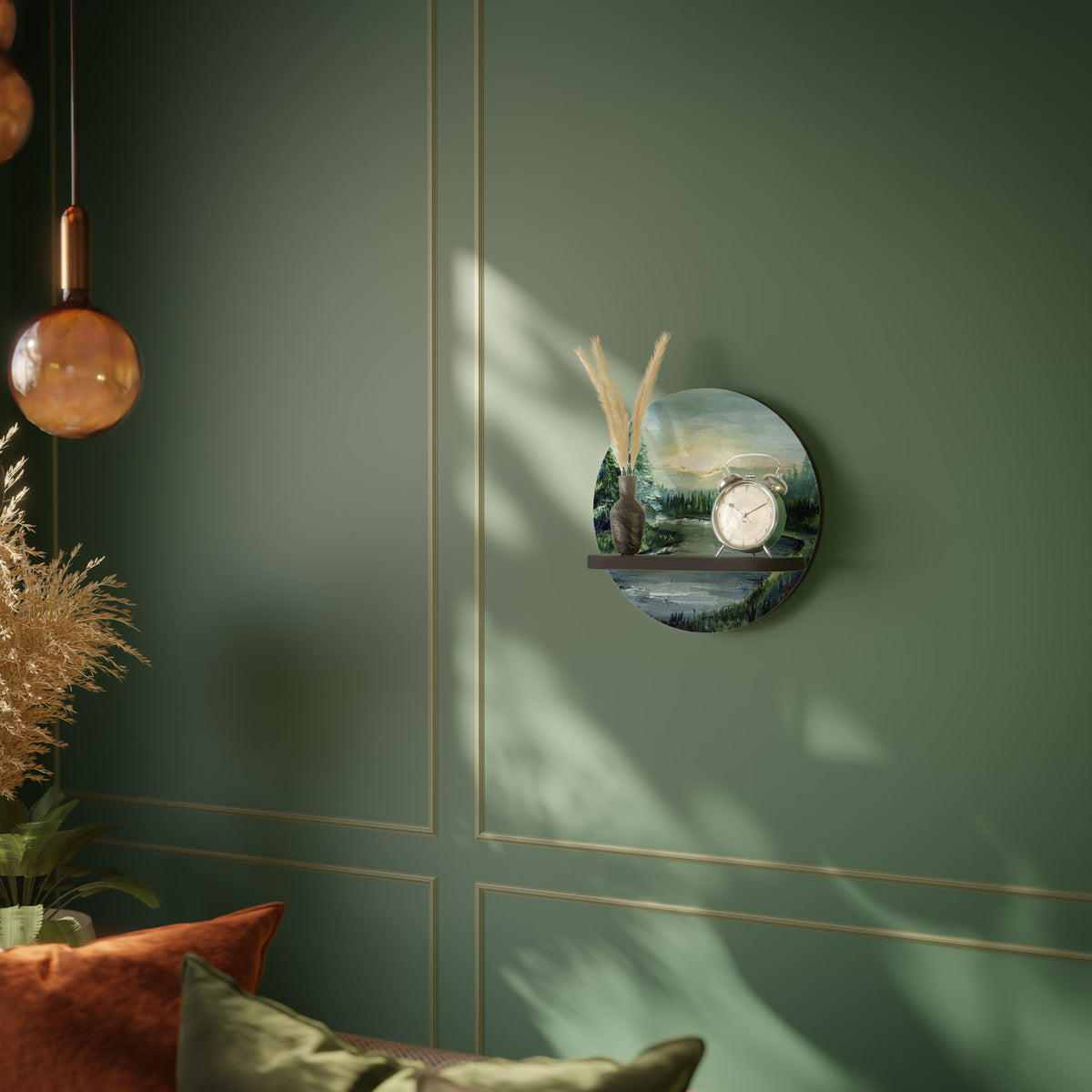 FOREST SUNSET Art Shelf