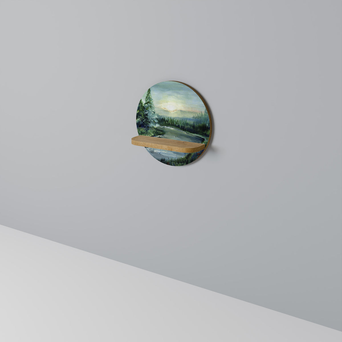 FOREST SUNSET Dekoratives Wandregal