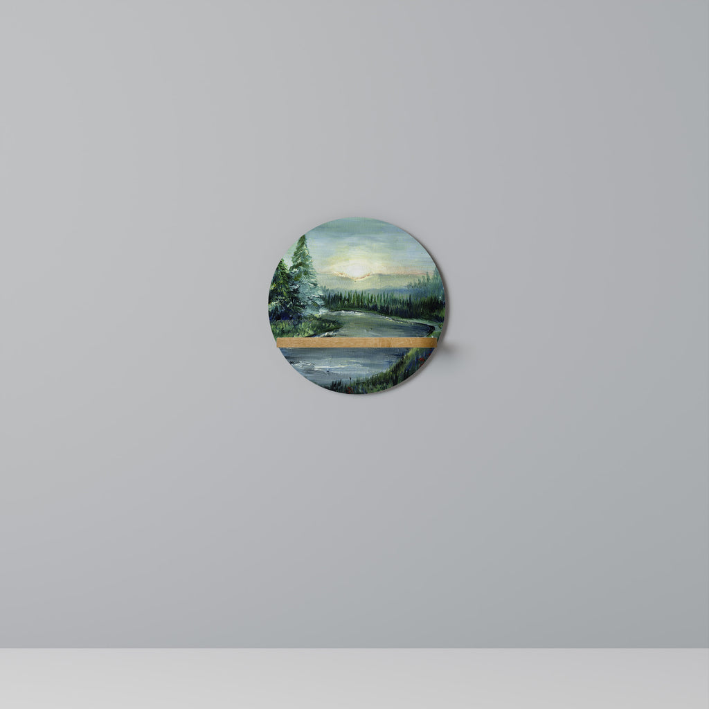 FOREST SUNSET Art Shelf