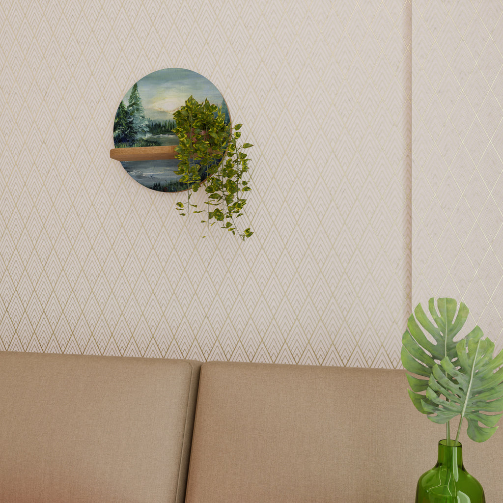 FOREST SUNSET Art Shelf