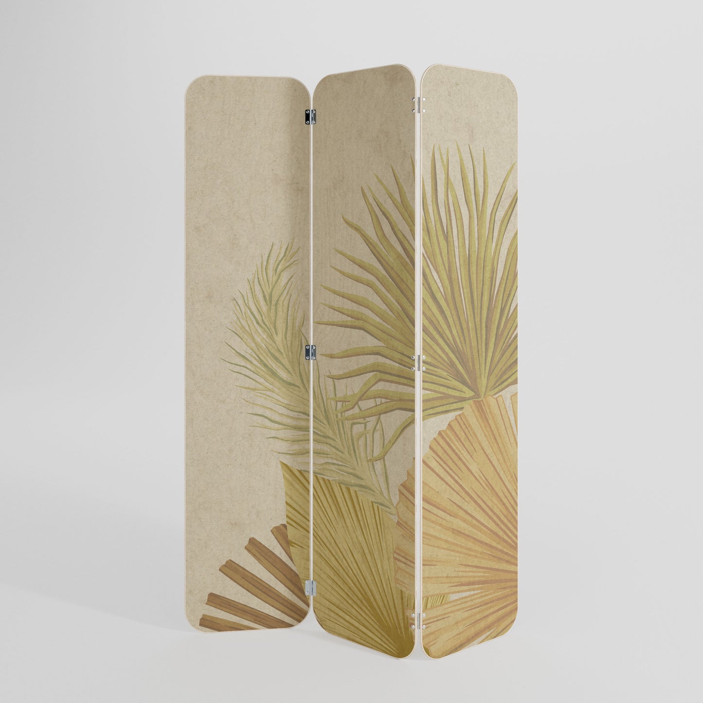 TROPICAL OUTBREAK 3-Panel Plywood Room Divider