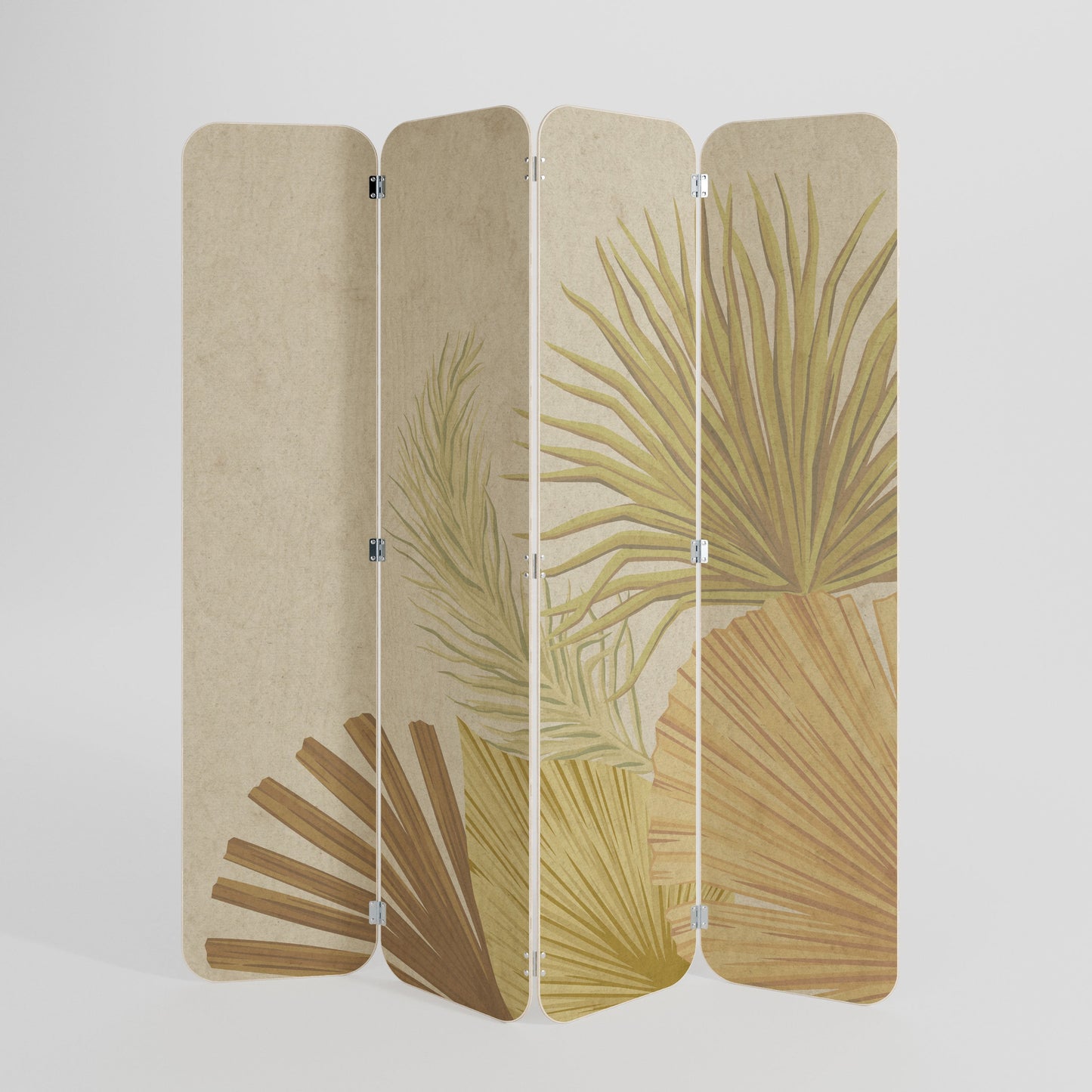 TROPICAL OUTBREAK 4-Panel Plywood Room Divider