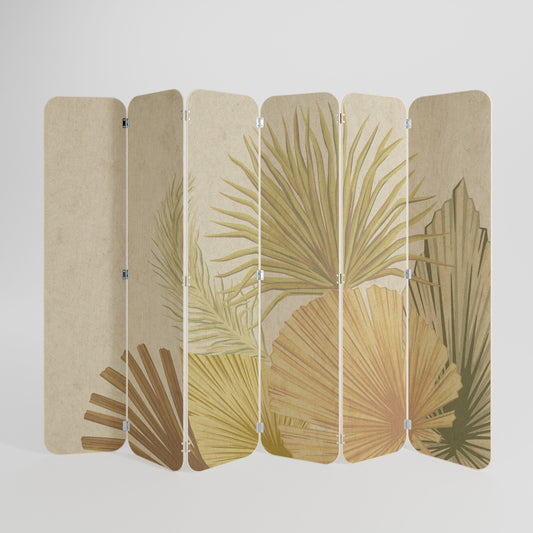 TROPICAL OUTBREAK 6-Panel Plywood Room Divider