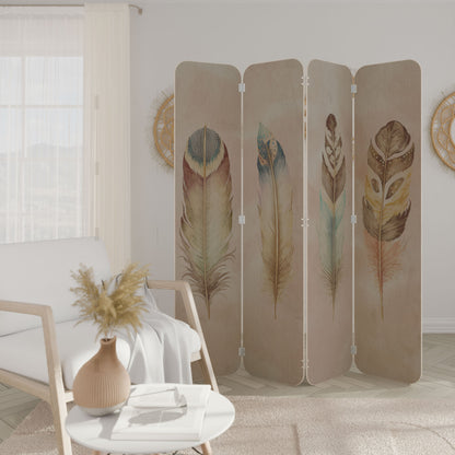 THE DELIQUESCE 4-Panel Plywood Room Divider