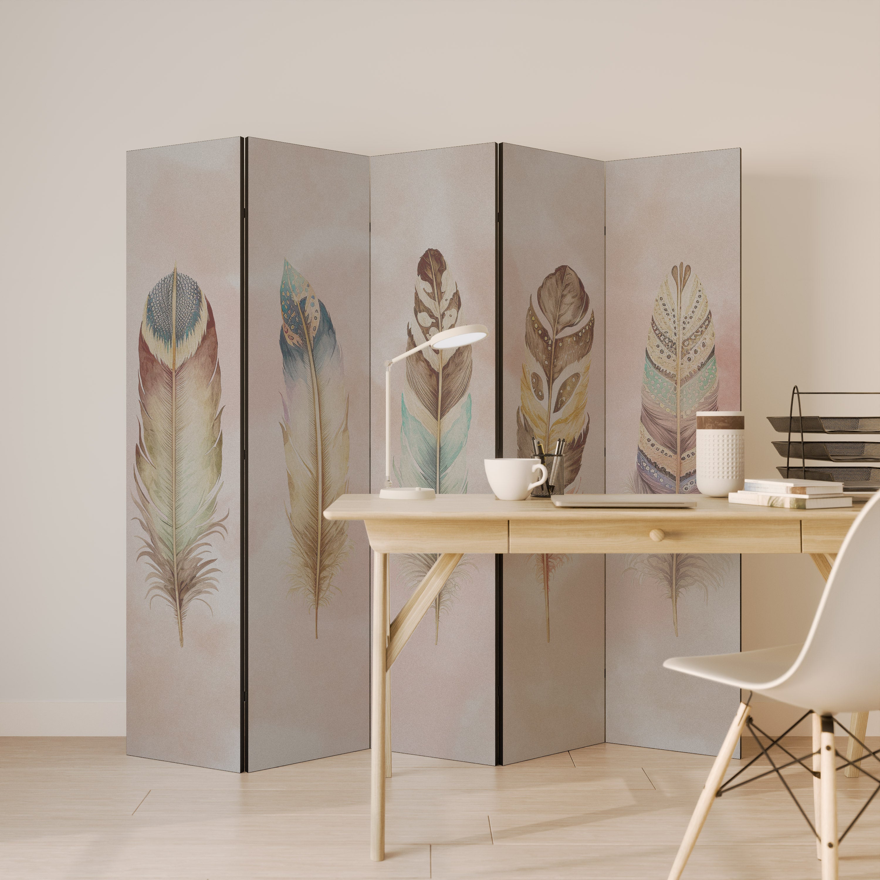 THE DELIQUESCE Dekorativ rumsavdelare – 5 paneler