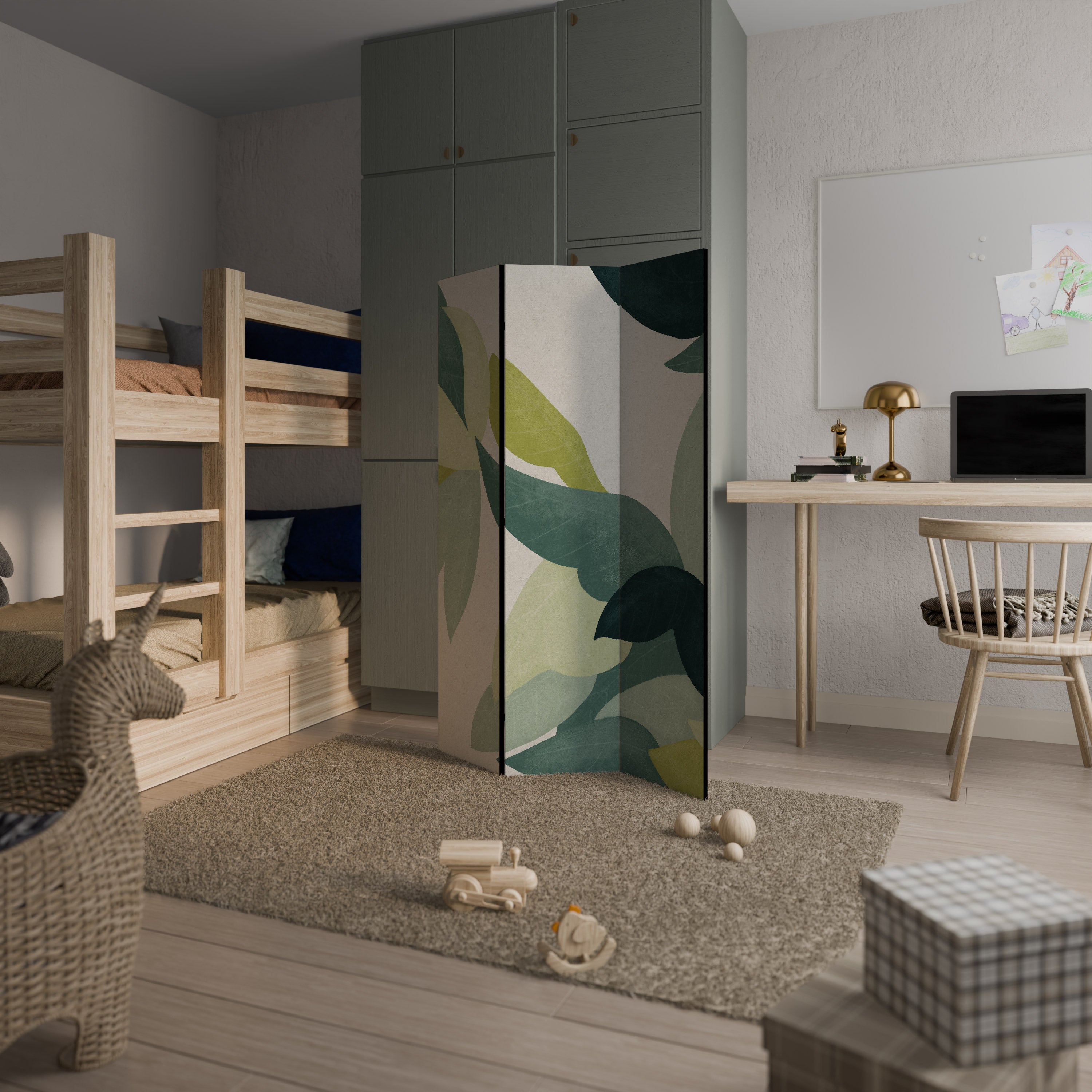 LEAFY VIBRATION 3-teiliger Paravent