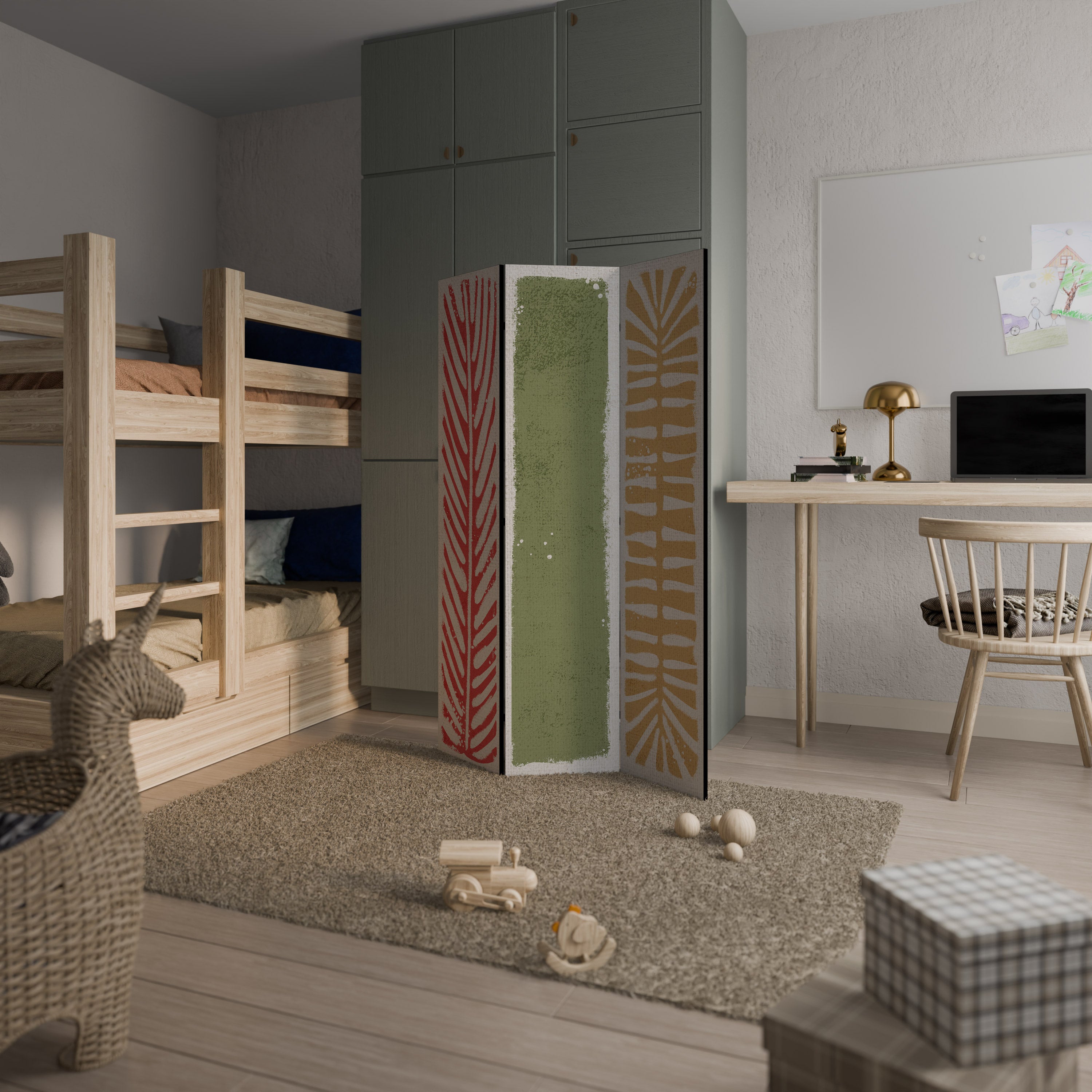 GREENERY WALK 3-teiliger Paravent