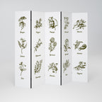 WHISPERS OF WILD HERBS 5-Panel Room Divider