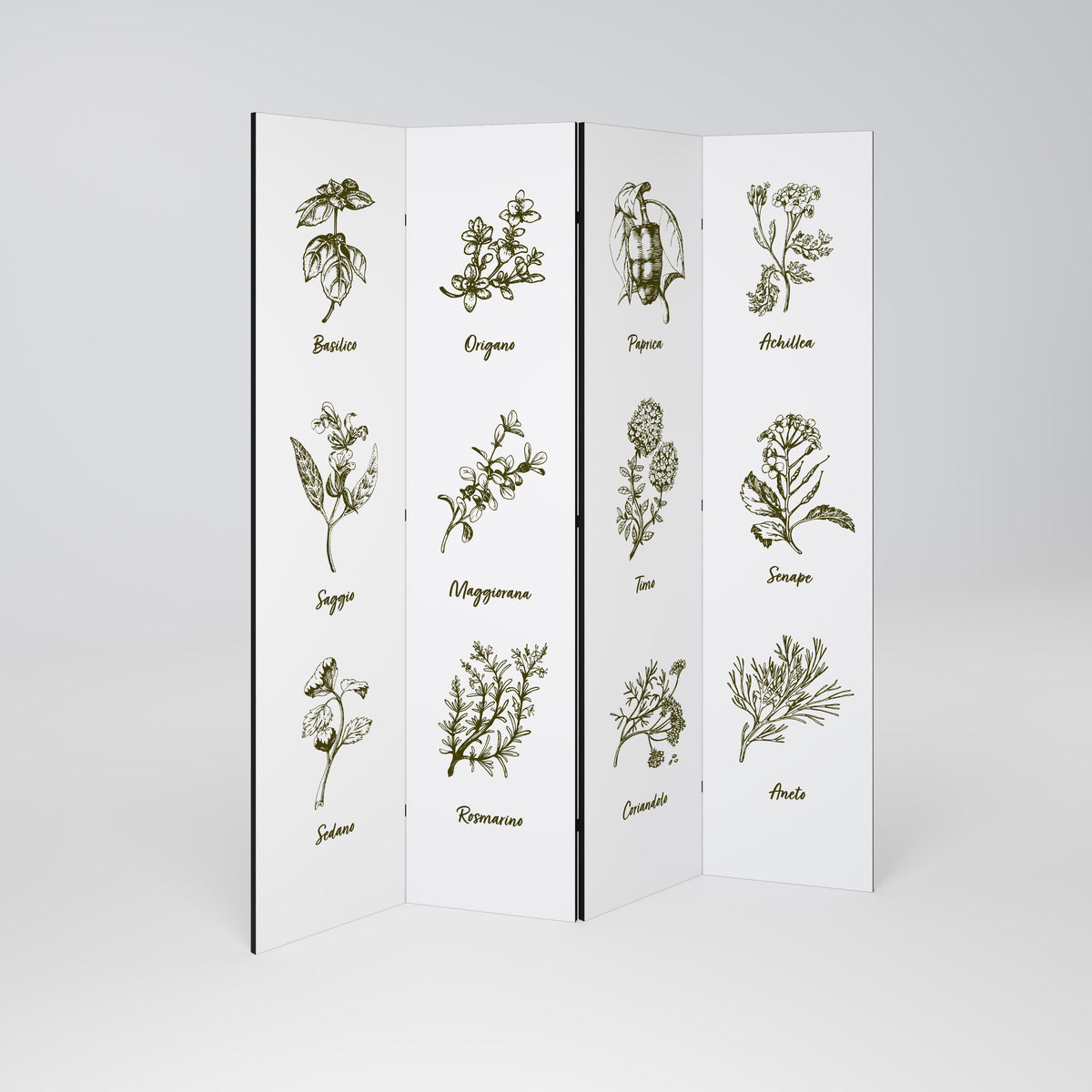HERBAL FINESSE - IT 4dílný paraván
