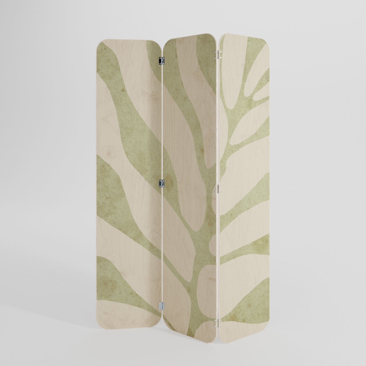 BOTANICAL SPARK 3-Panel Plywood Room Divider