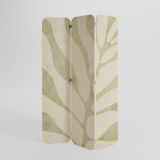 BOTANICAL SPARK 3-Panel Plywood Room Divider