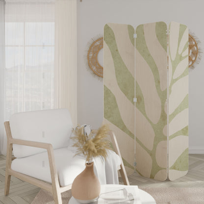 BOTANICAL SPARK 3-Panel Plywood Room Divider