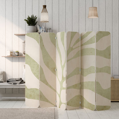 BOTANICAL SPARK 6-Panel Plywood Room Divider