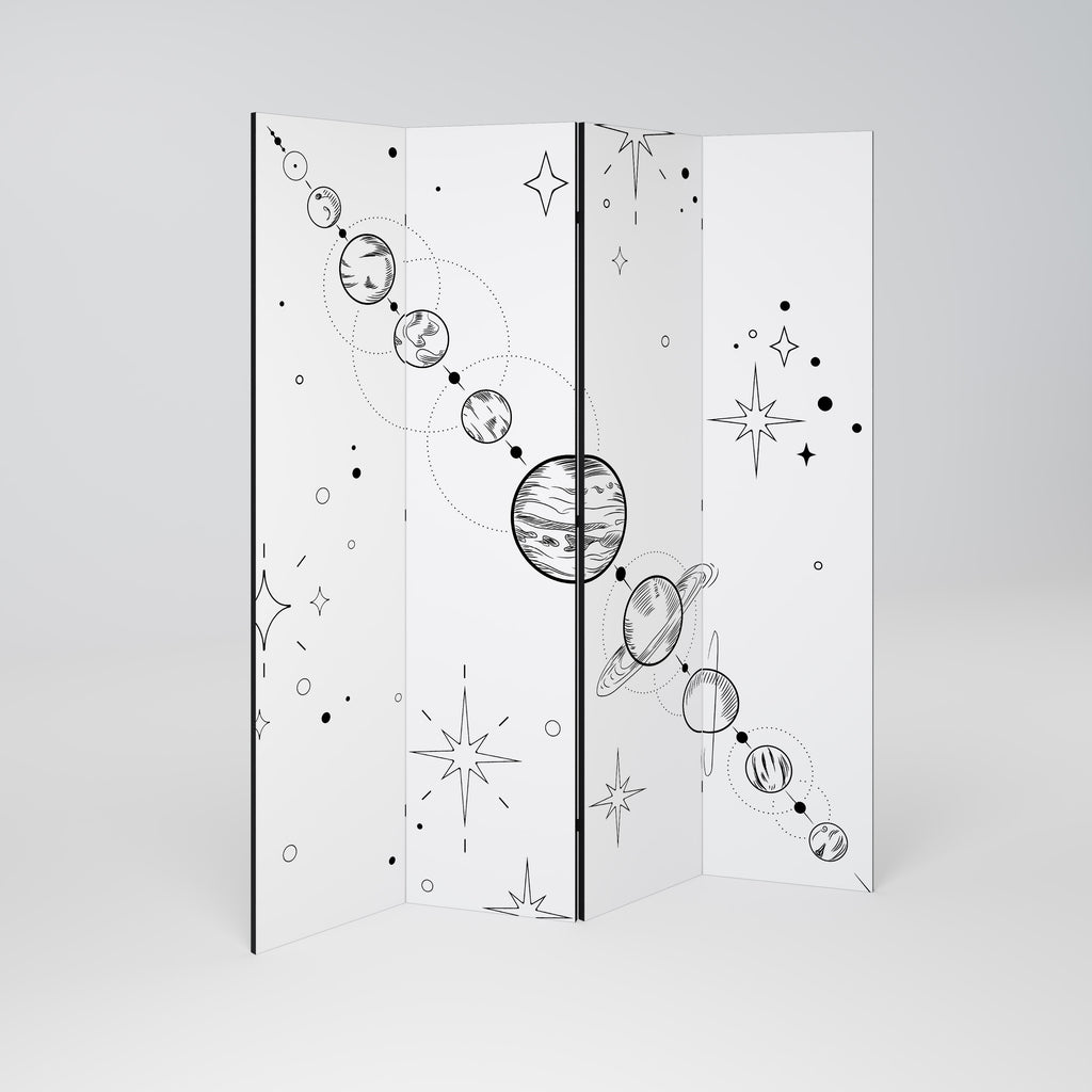 GALAXY OUTLINE 4-Panel Room Divider