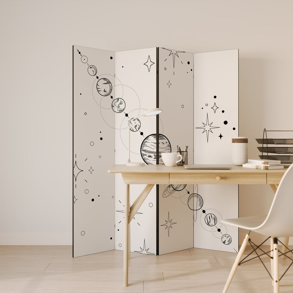 GALAXY OUTLINE 4-Panel Room Divider