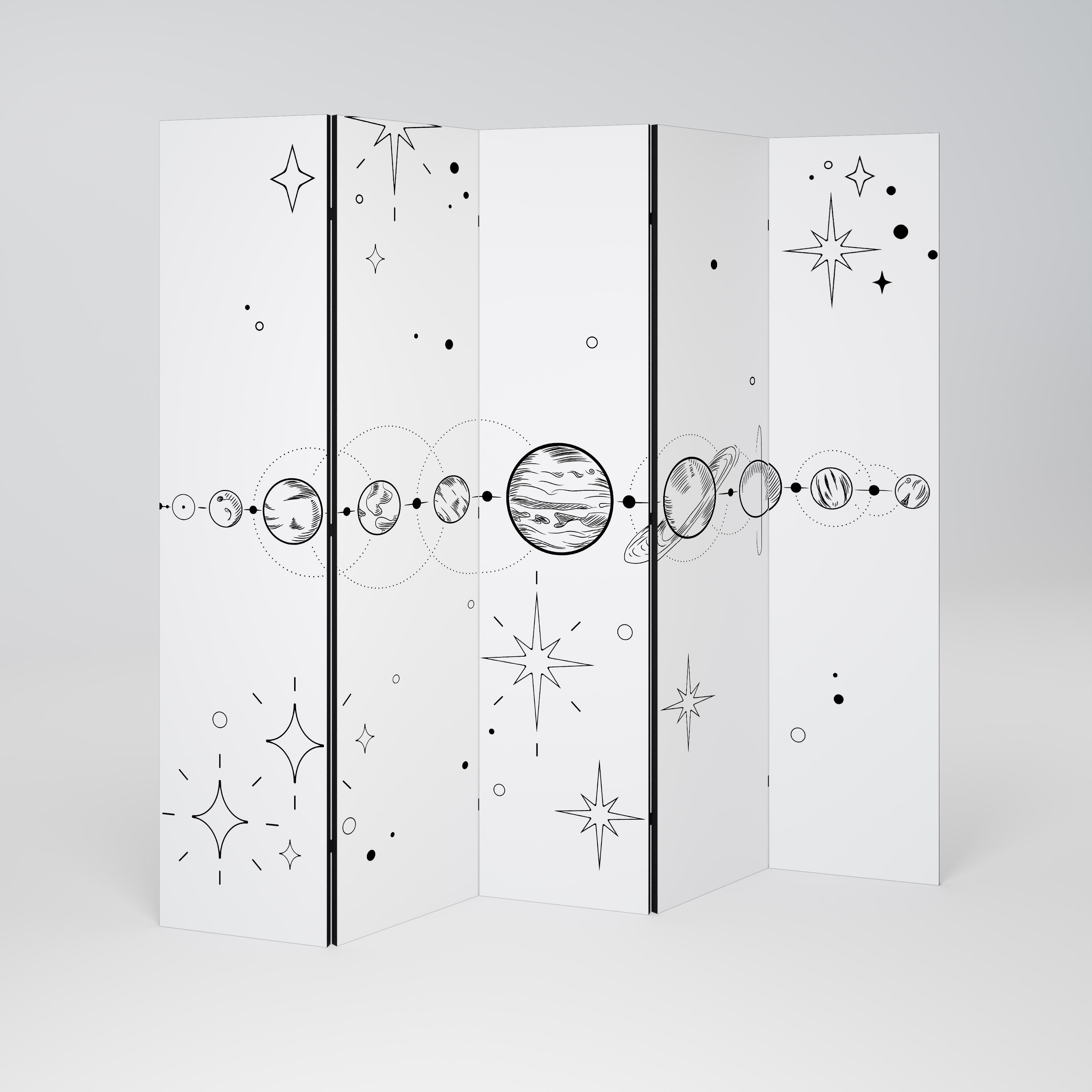 GALAXY OUTLINE 5-Panel Room Divider