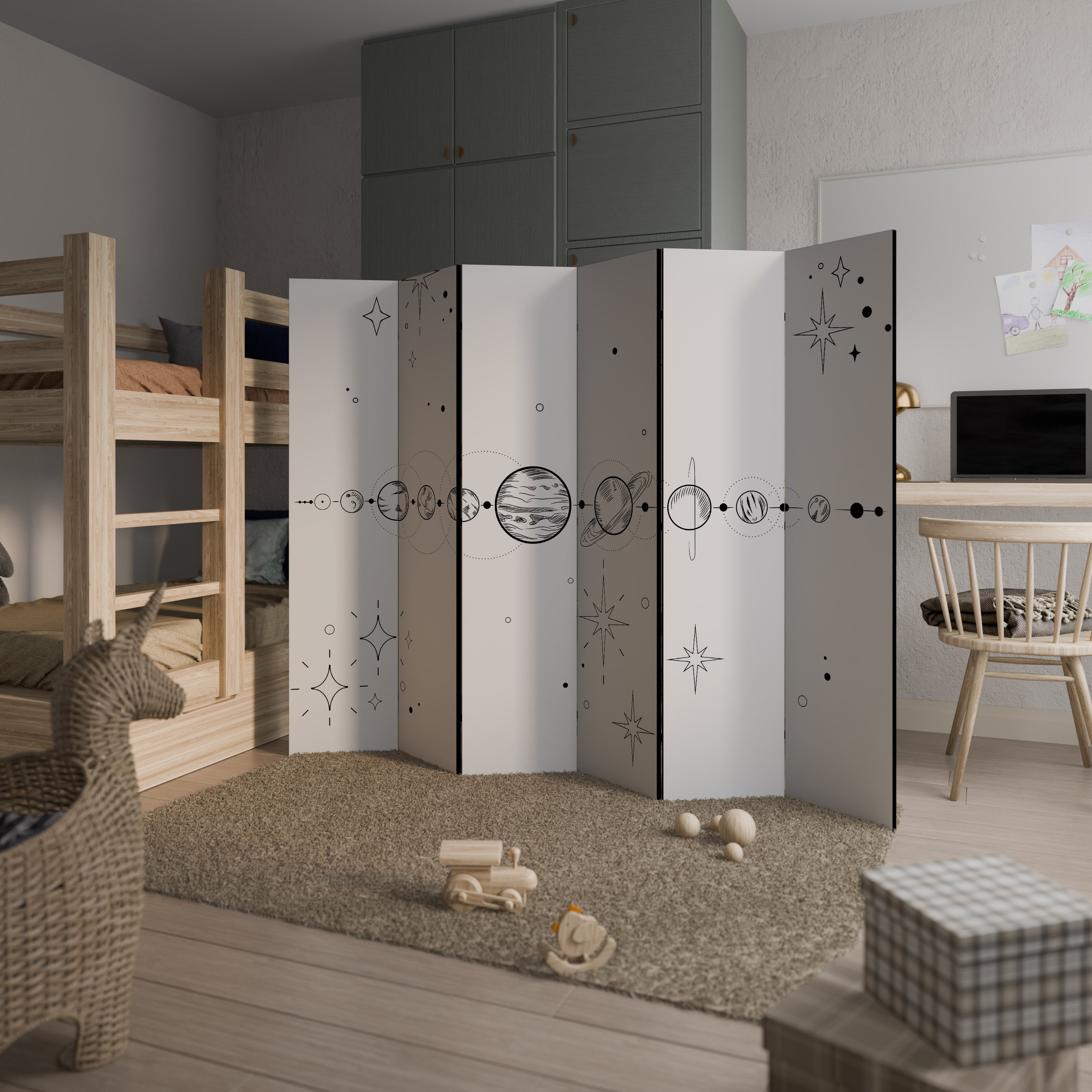 GALAXY OUTLINE Παραβάν με 6 πάνελ