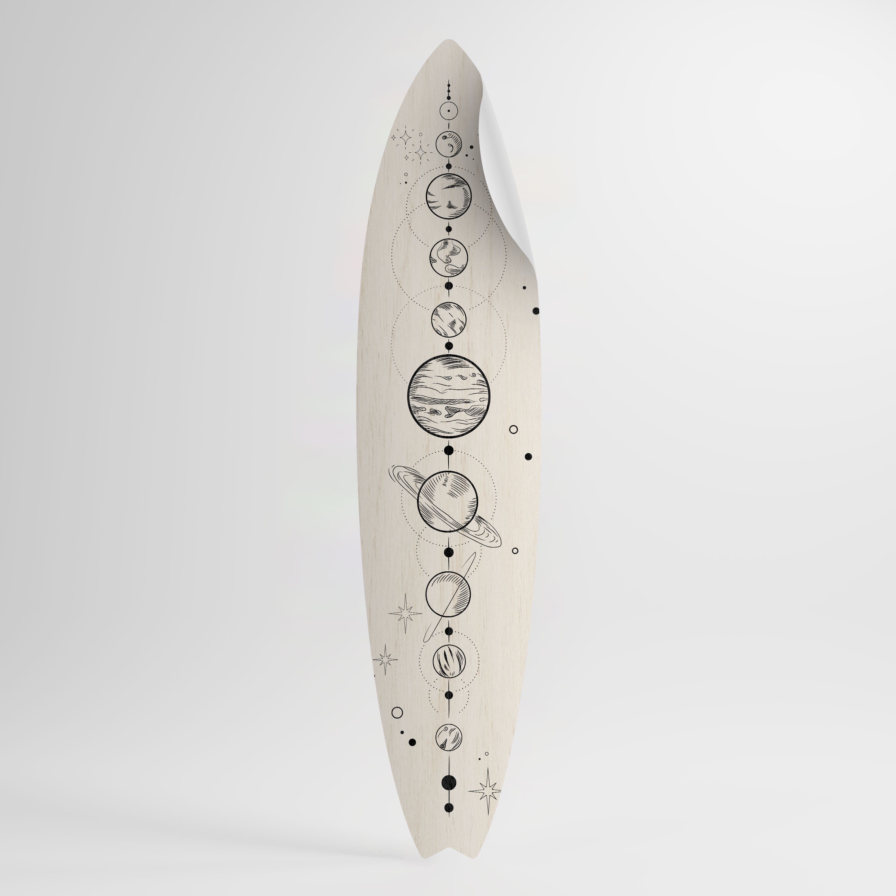 GALAXY OUTLINE Surfboard-Wandsticker
