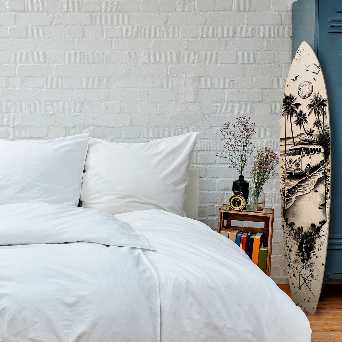 TRIPPY MEMORY Painel Decorativo Prancha de Surf