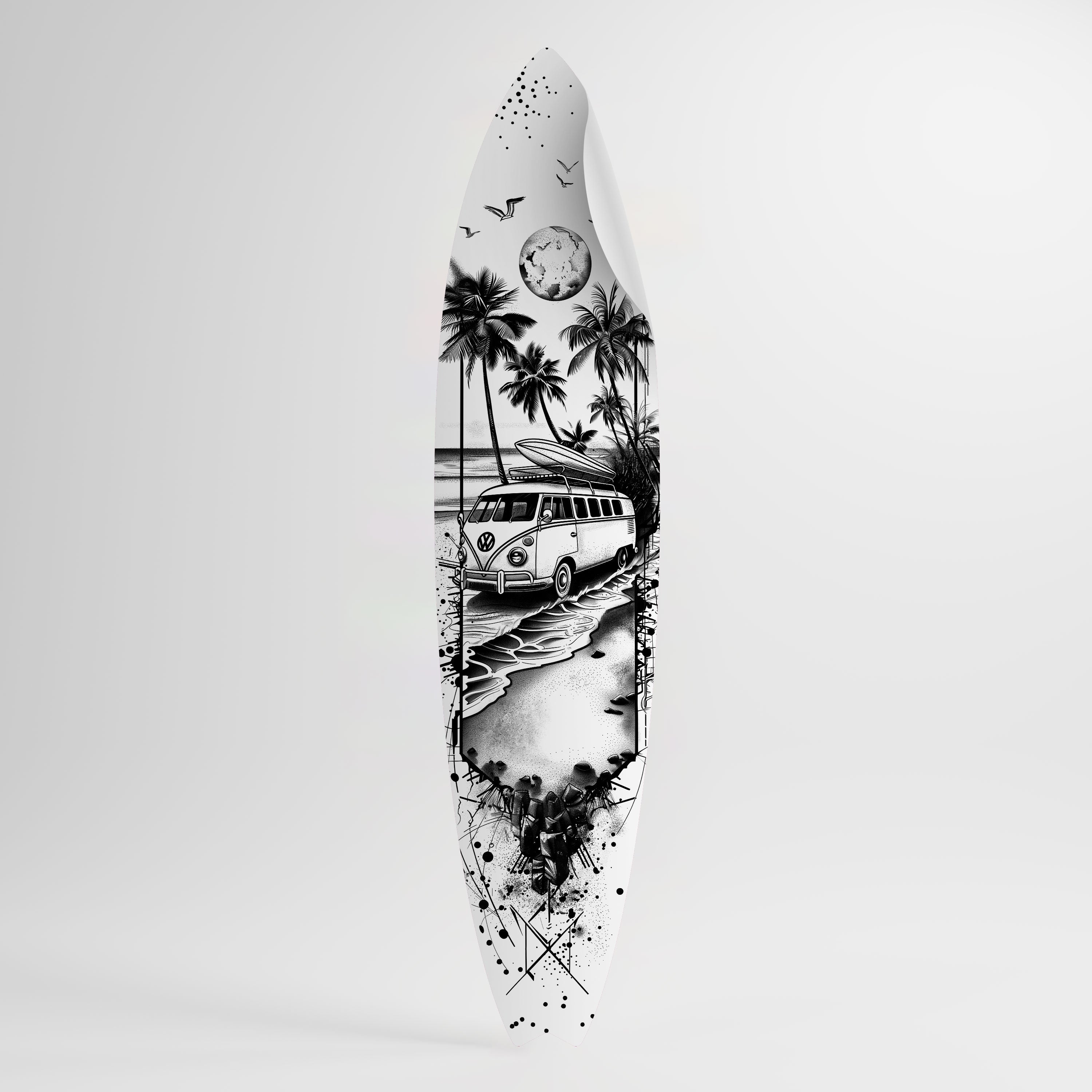 TRIPPY MEMORY Surfboard-Wandsticker