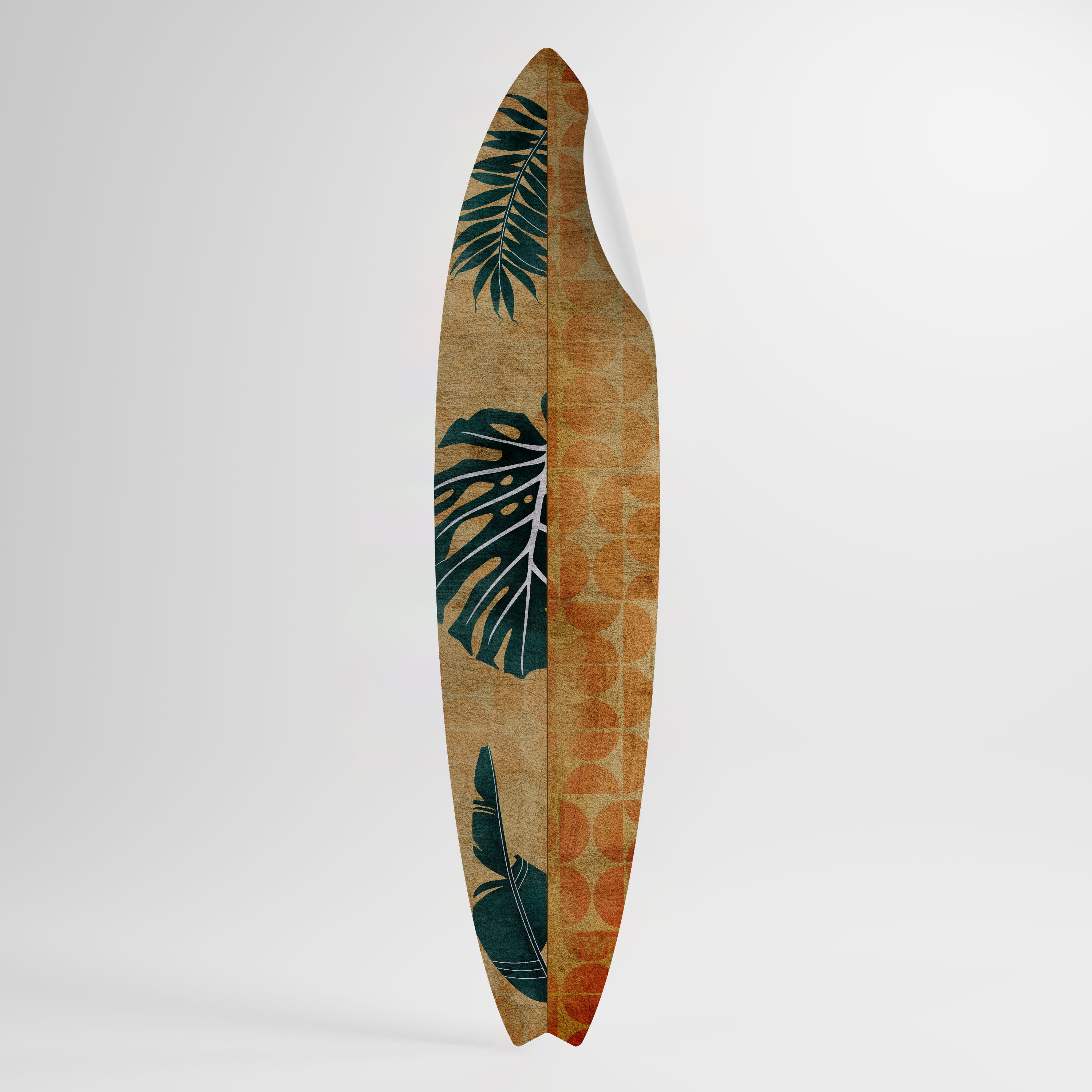 PALM LEAF SURFBOARD Peel and Stick Surfboard Sticker