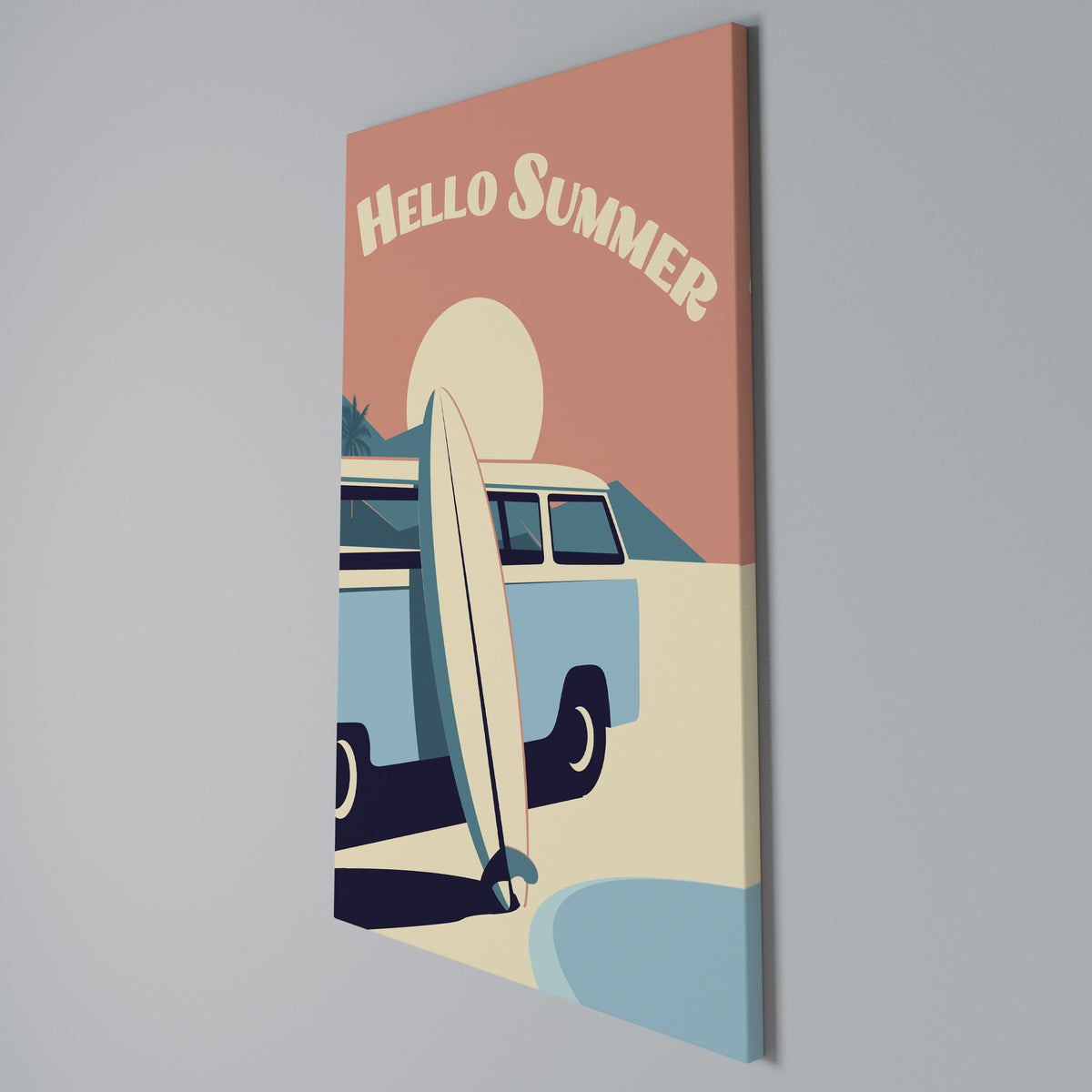 HELLO SUMMER Cuadro en lienzo vertical