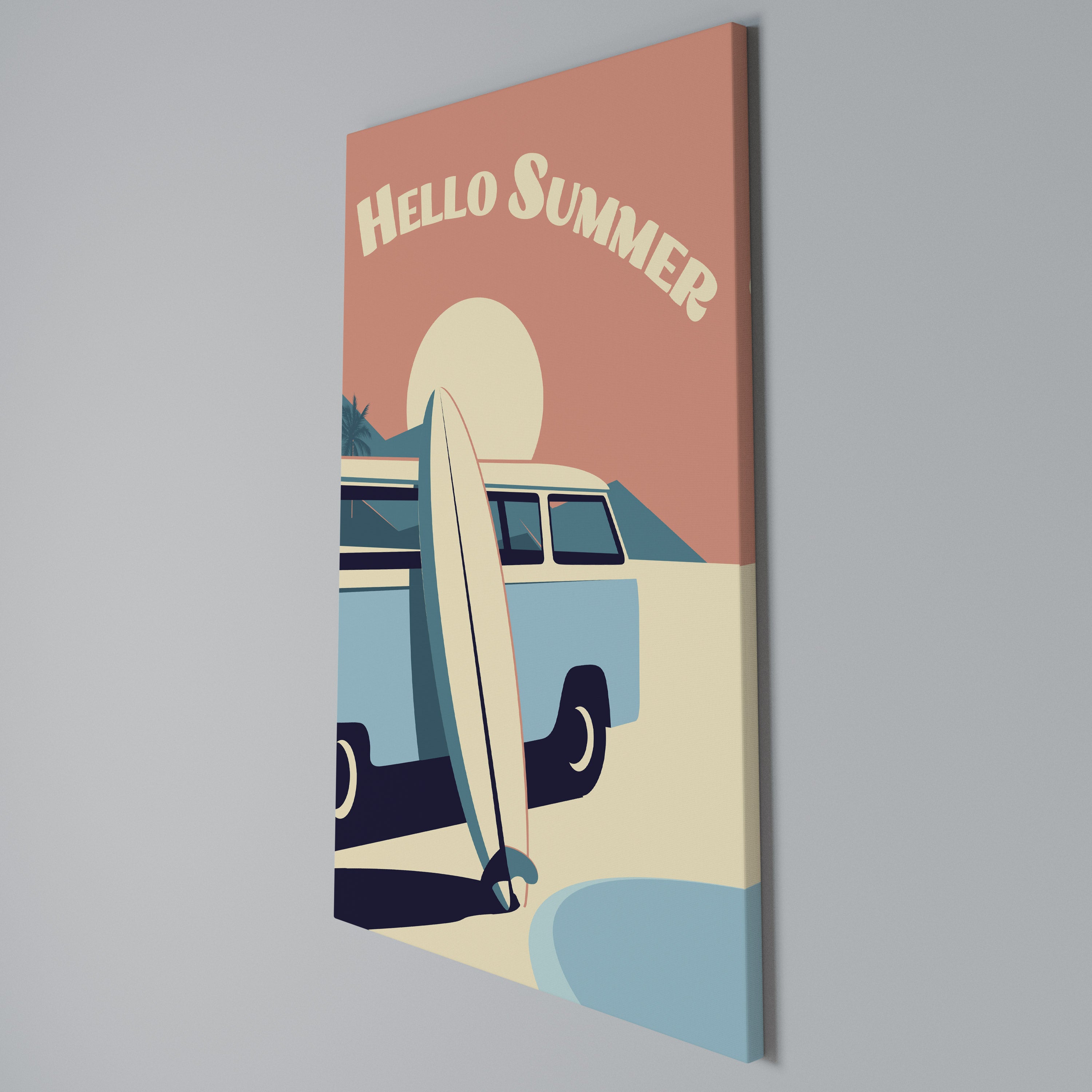 HELLO SUMMER Cuadro en lienzo vertical