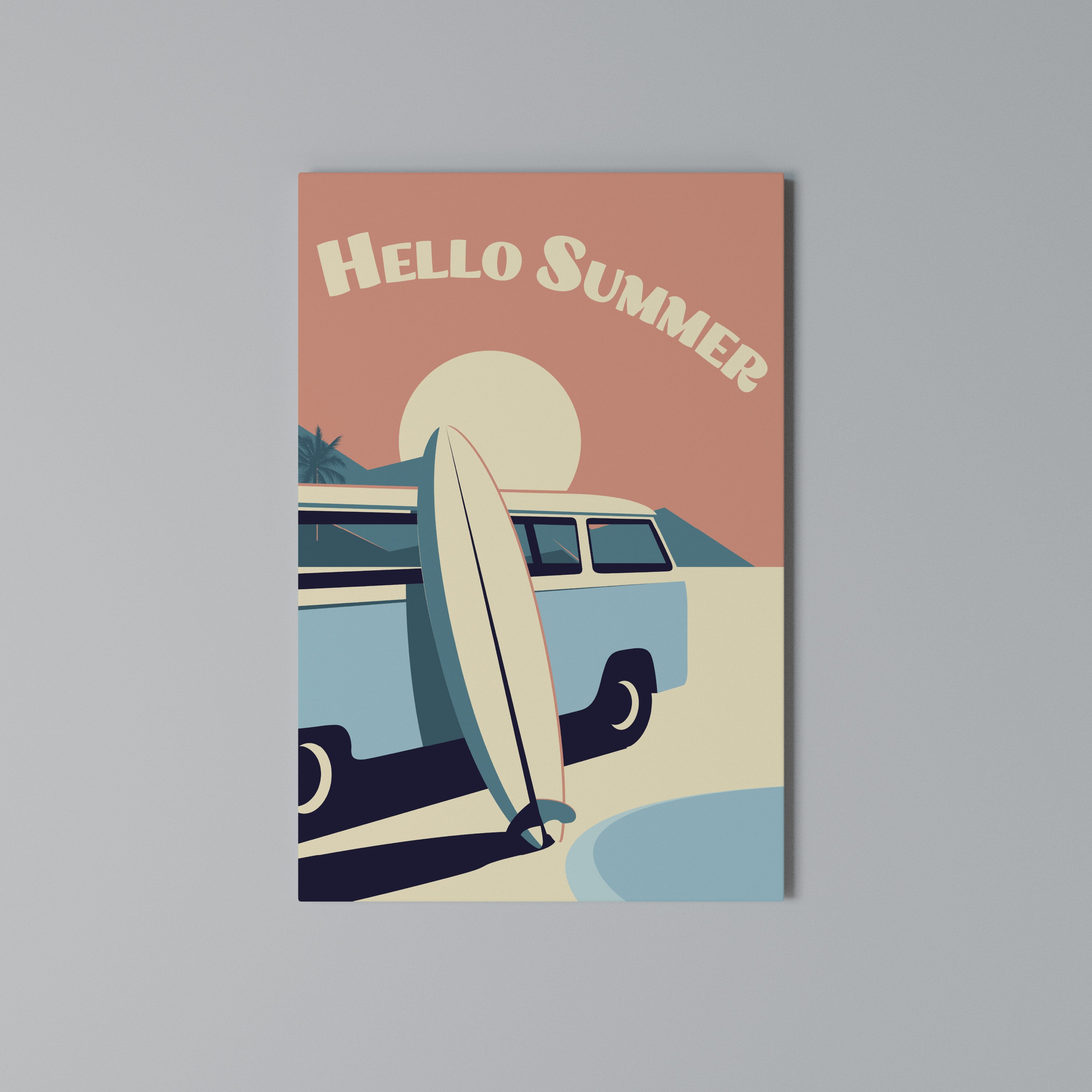 HELLO SUMMER Cuadro en lienzo vertical