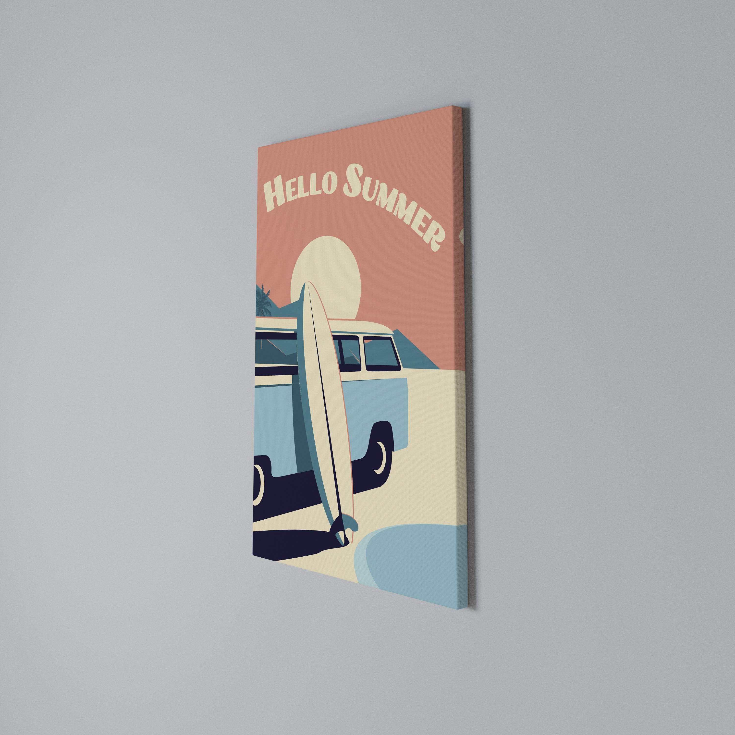 HELLO SUMMER Cuadro en lienzo vertical