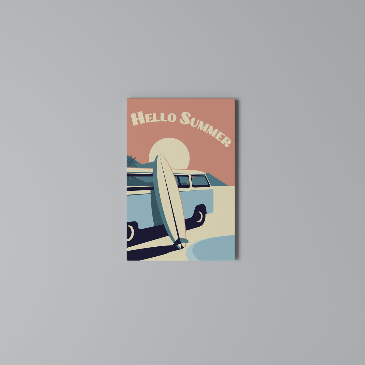 HELLO SUMMER Cuadro en lienzo vertical