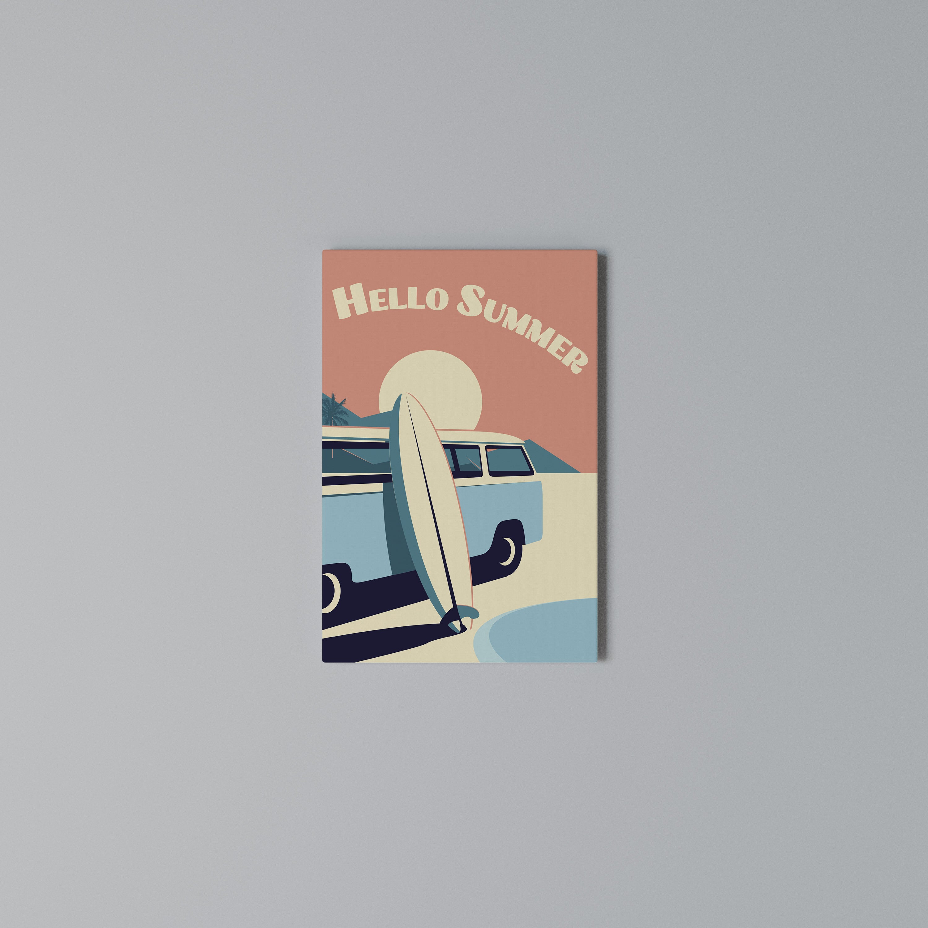 HELLO SUMMER Cuadro en lienzo vertical