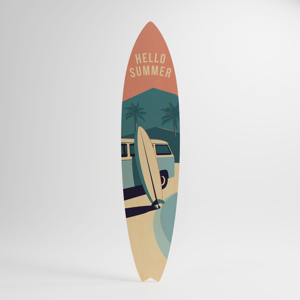 HELLO SUMMER Surfboard Decorative Panel