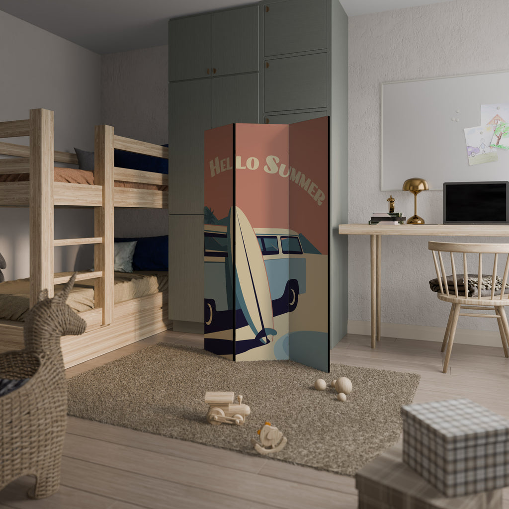 HELLO SUMMER 3dílný paraván