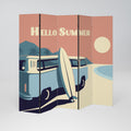 HELLO SUMMER 5-teiliger Paravent