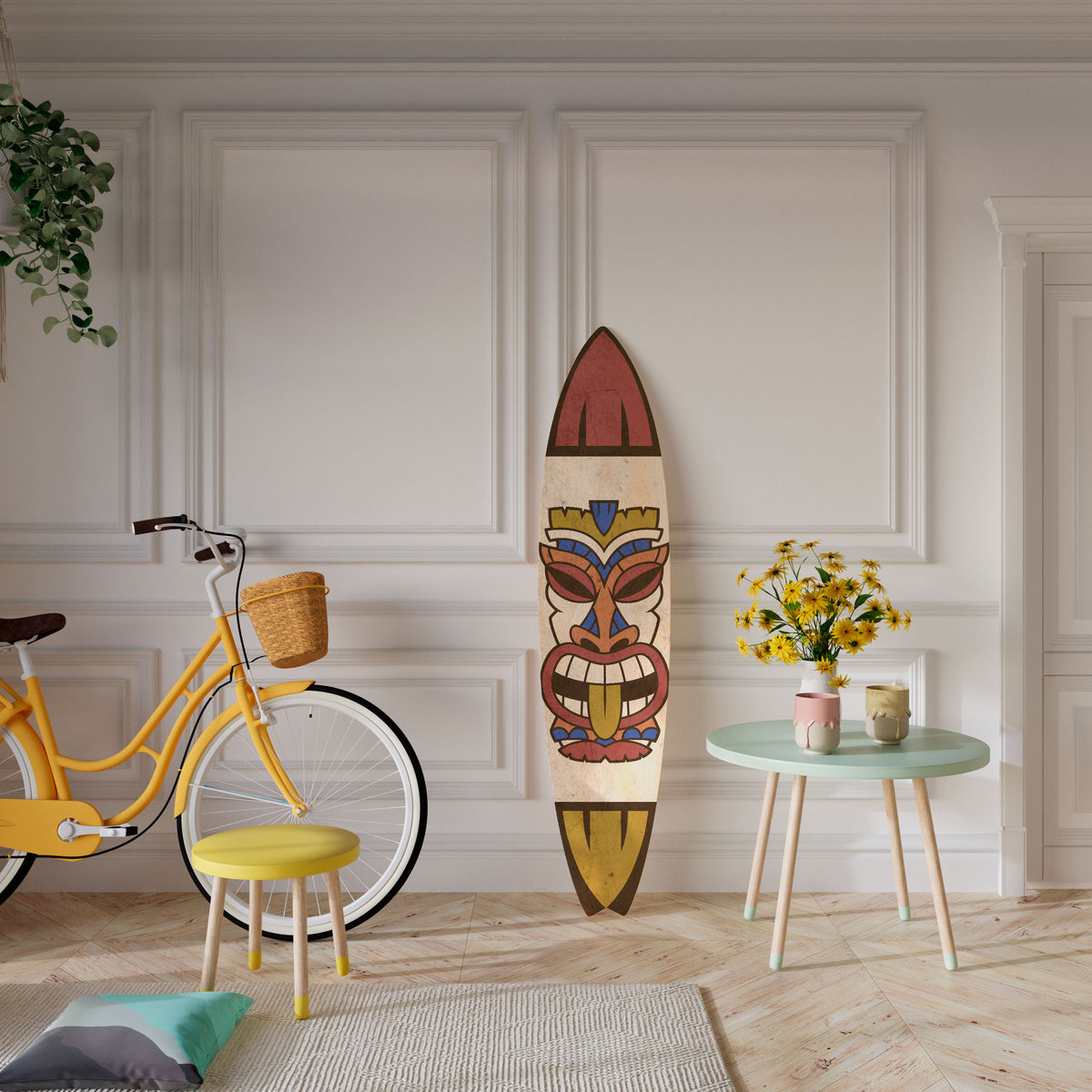 TOTEM TIKI Deko-Surfboard