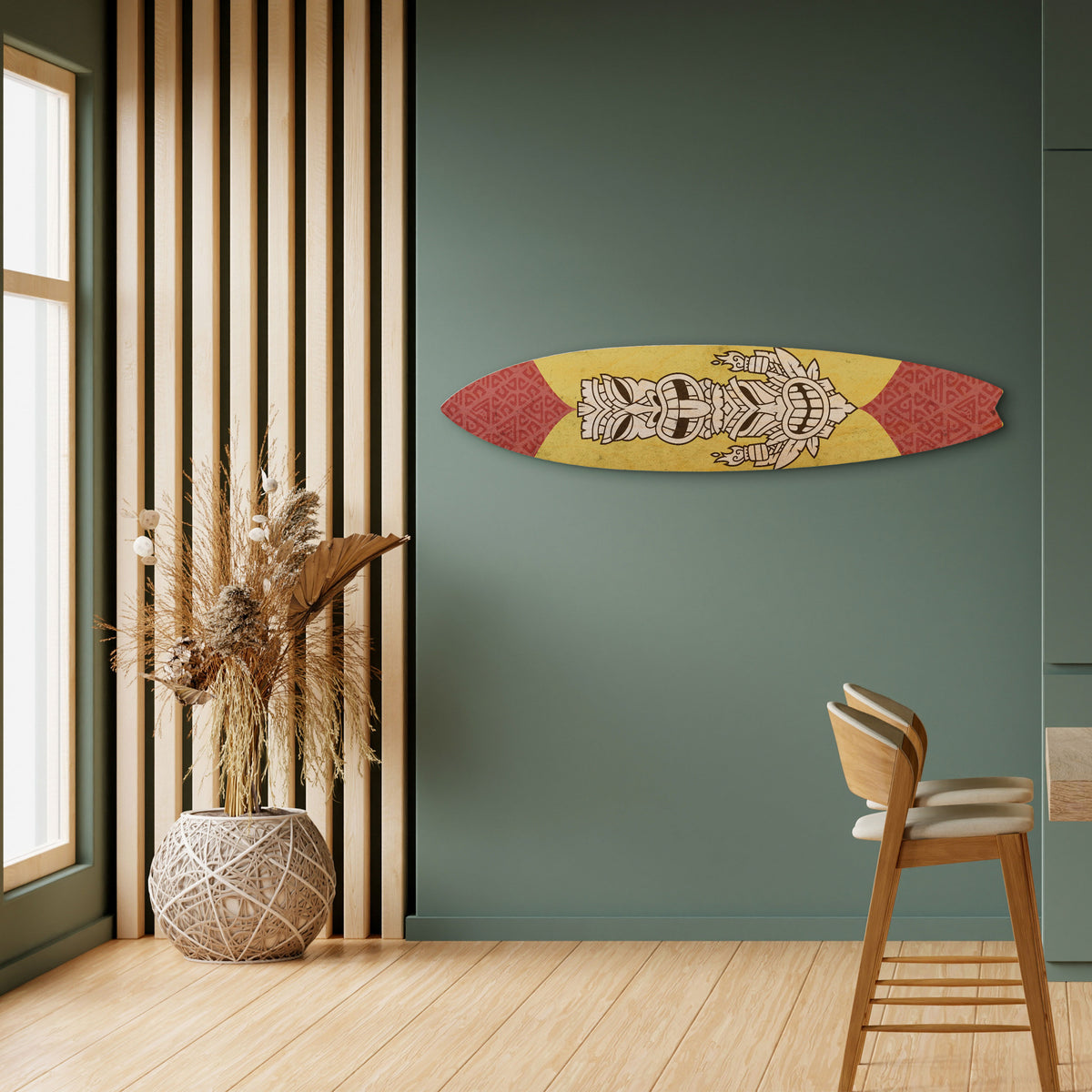 TIKI TOTEM Surfboard Decorative Panel
